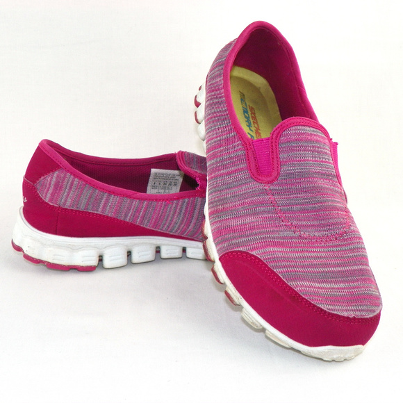 skechers air cooled memory foam womens pink